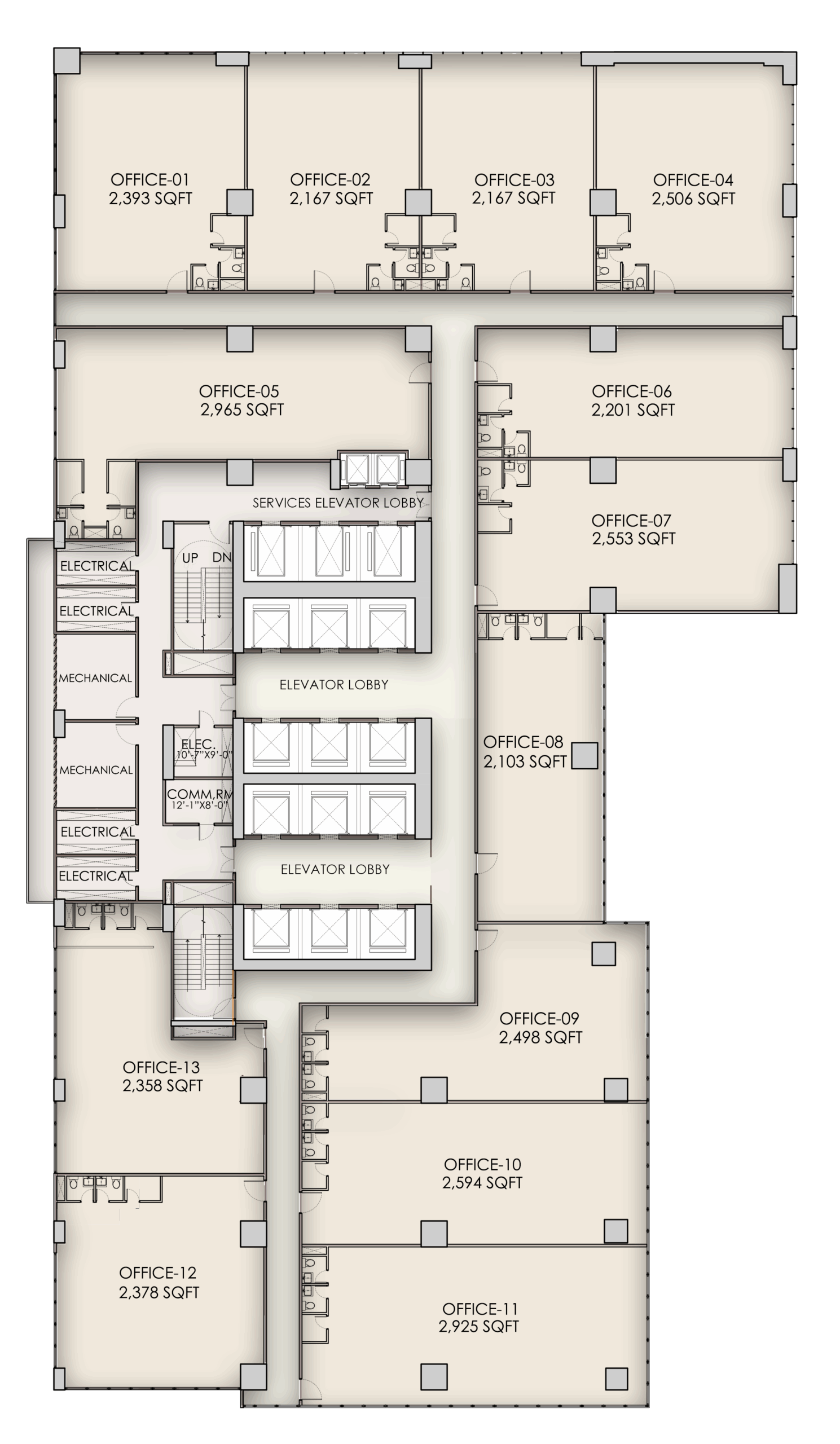 11TH TO 21ST FLOOR & 27TH_SMALL OFFICES