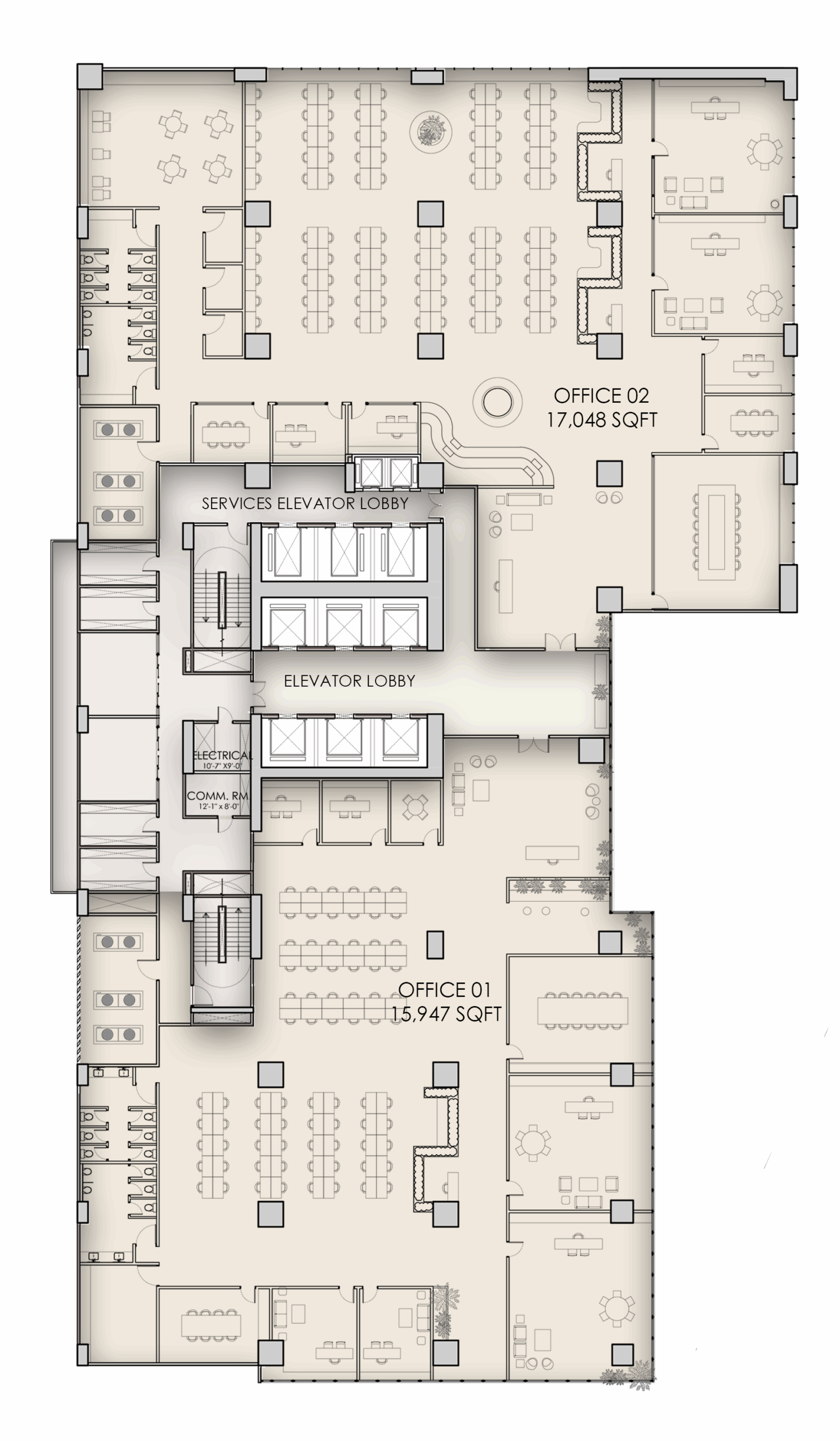 29th – 34th Floor Plan